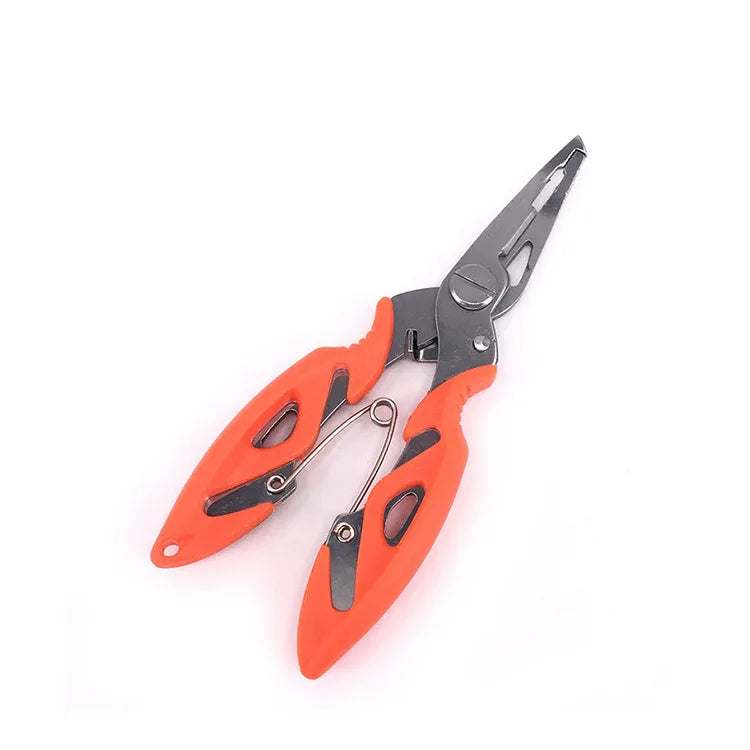 1Pc Fishing Lure Plier Scissors Multifunctional Cutting Lines Uncoupling Fish Hooks Opening Coils Outdoor Fishing Tools Plier