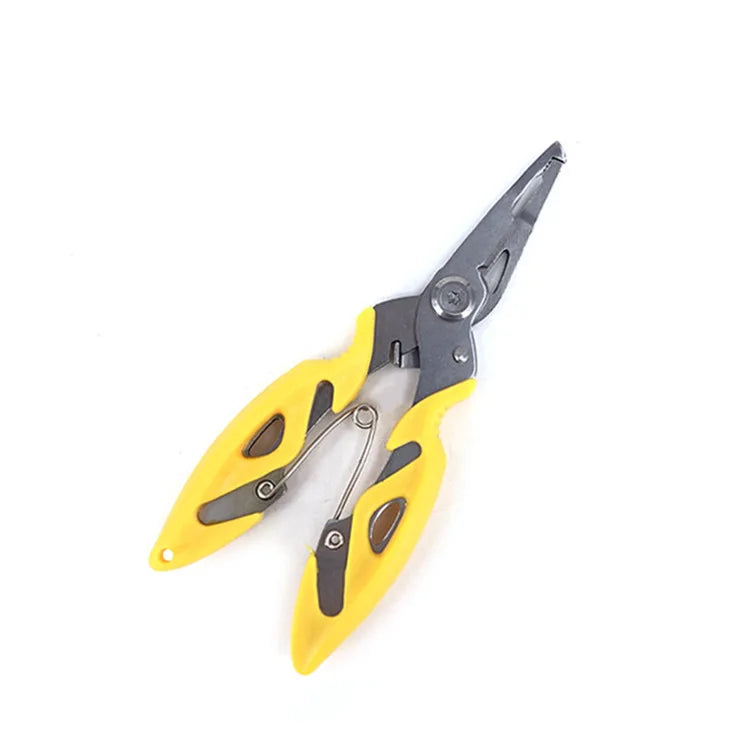 1Pc Fishing Lure Plier Scissors Multifunctional Cutting Lines Uncoupling Fish Hooks Opening Coils Outdoor Fishing Tools Plier