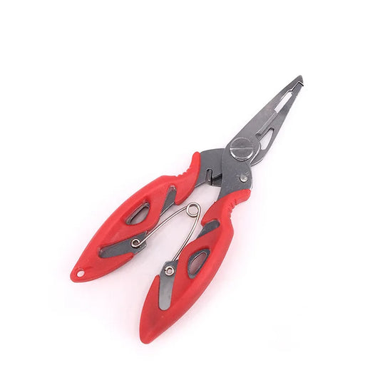 1Pc Fishing Lure Plier Scissors Multifunctional Cutting Lines Uncoupling Fish Hooks Opening Coils Outdoor Fishing Tools Plier